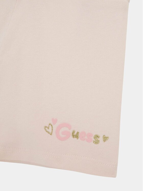 Guess Kids Guess Kids Spodnie materiałowe 172987 Różowy Regular Fit