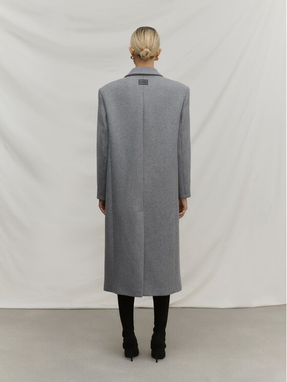 La Mania La Mania Cappotto COMFY COAT 2 Grigio Classic Fit