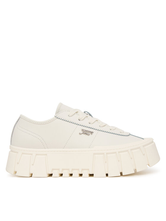 Tommy Jeans Tommy Jeans Laisvalaikio batai Tjw Platform Sneaker Leather Lc EN0EN03165 Balta