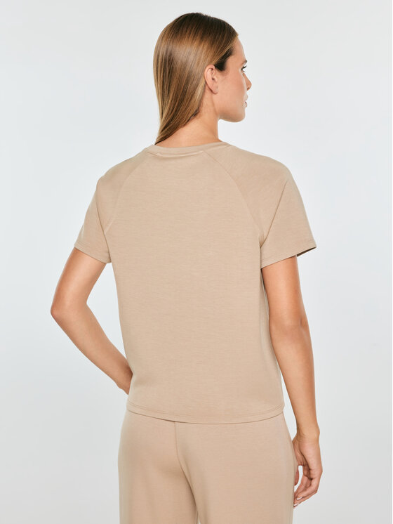 BIG STAR BIG STAR T-Shirt LUANA Beżowy Comfort Fit