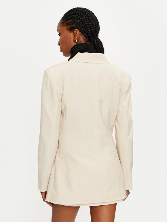 Vero Moda Vero Moda Sakko Troian 10327345 Écru Slim Fit