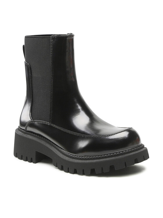 DeeZee DeeZee Kotníková obuv s elastickým prvkem H291202-01 Černá
