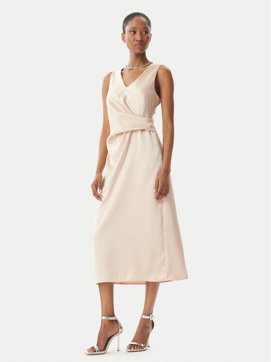 Rinascimento Rinascimento Koktel haljina CFC0122928003 Ružičasta Regular Fit