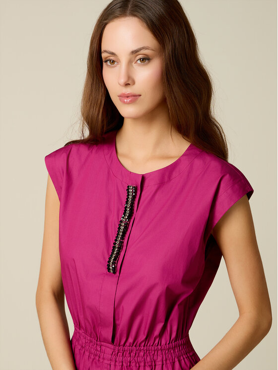 Oltre Oltre Sukienka codzienna 7030J000855N019 Różowy A-Line Fit