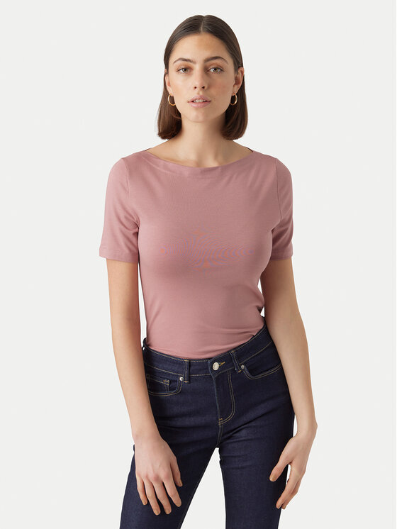 Vero Moda Vero Moda T-Shirt Panda 10231753 Ροζ Regular Fit