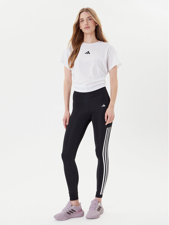 adidas adidas Leggings Optime 3-Stripes IT9105 Crna Slim Fit