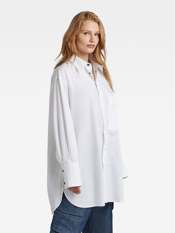 G-Star Raw G-Star Raw Πουκάμισο D22492-4481-110 Λευκό Oversize