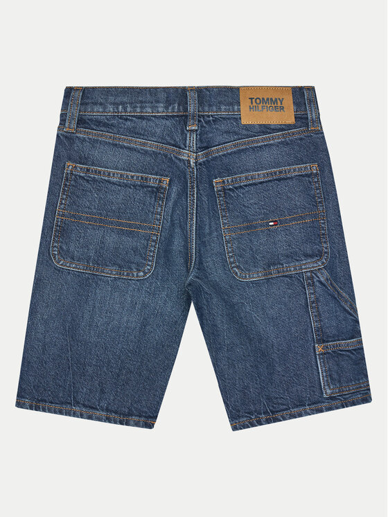 Tommy Hilfiger Tommy Hilfiger Džínsové šortky KB0KB09322 Tmavomodrá Regular Fit
