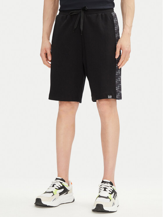 EA7 Emporio Armani EA7 Emporio Armani Pantaloni scurți sport 7M000217 AF12660 UC001 Negru Regular Fit