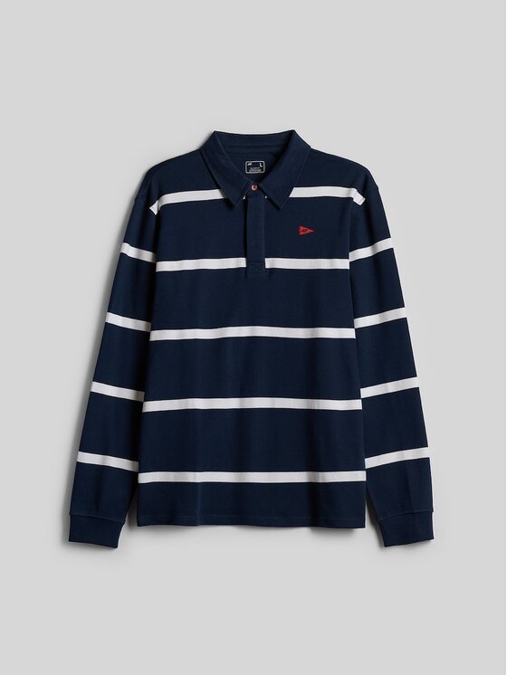 4F 4F Longsleeve 4FRSS26TLONM675-31S Granatowy Relaxed Fit