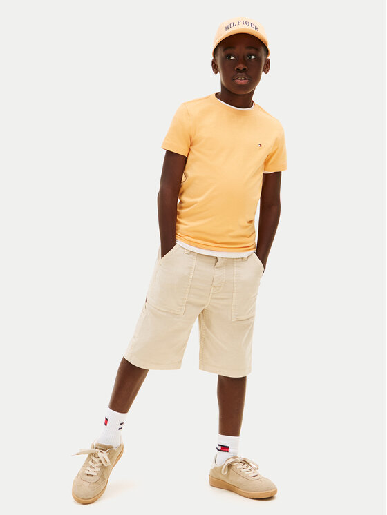 Tommy Hilfiger Tommy Hilfiger T-Shirt KB0KB06879 Oranžová Regular Fit