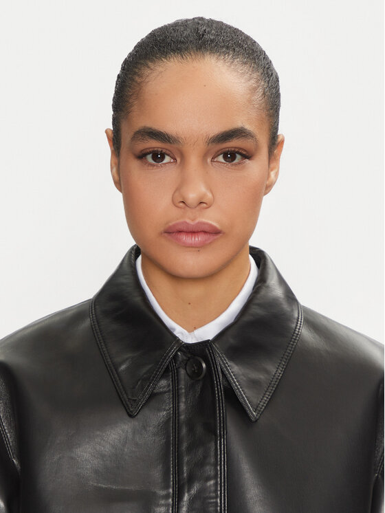 Calvin Klein Calvin Klein Lederjacke K20K208337 Schwarz Relaxed Fit