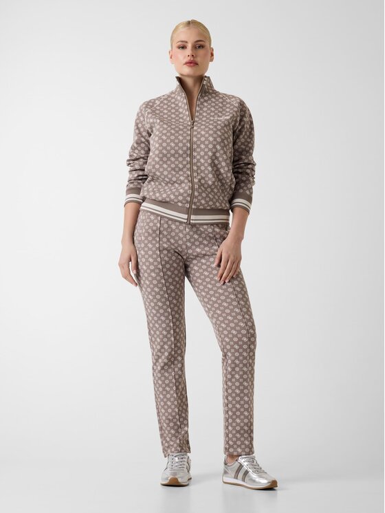 Guess Guess Medžiaginės kelnės 176829 Ruda Slim Fit
