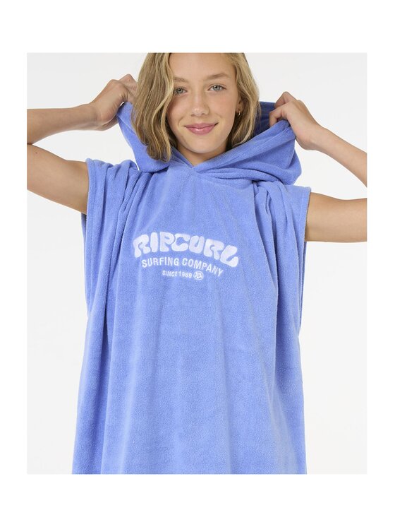 Rip Curl Rip Curl Ponczo Classic Surf Hooded Towel-Girl Niebieski