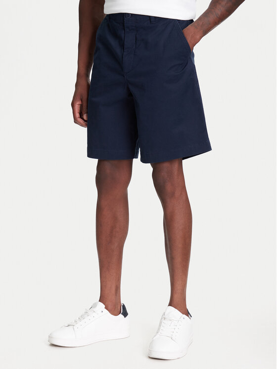 Calvin Klein Jeans Calvin Klein Jeans Šortky z materiálu LV040EM618 Tmavomodrá Regular Fit