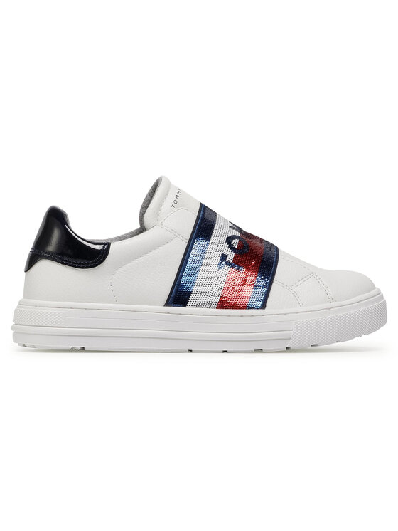 Tommy Hilfiger Tommy Hilfiger Sneakersy Low Cut Sneaker T3A4-30797-1017 S Biały