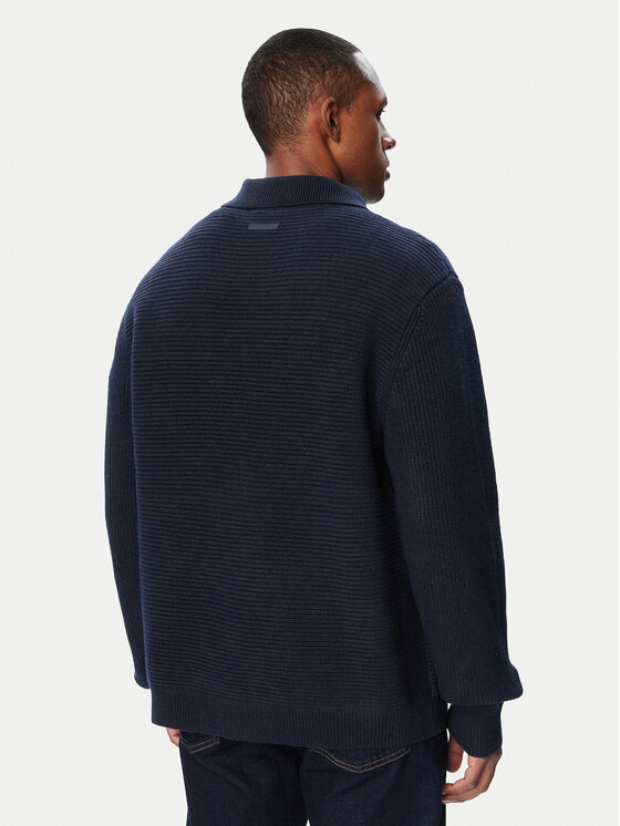 Calvin Klein Calvin Klein Sweter LV04LH311G Granatowy Regular Fit