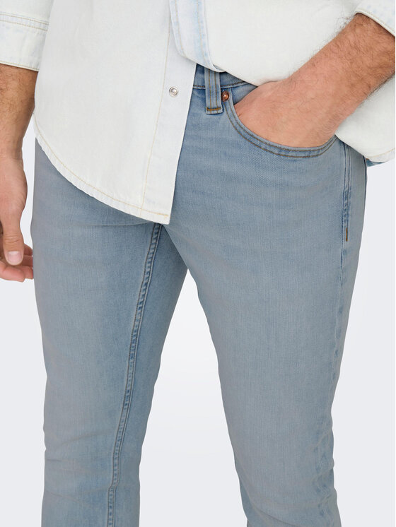 Only & Sons Only & Sons Traperice Loom 22024924 Plava Slim Fit