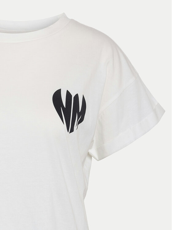 Noisy May Noisy May T-Shirt Gaby 27032954 Bílá Regular Fit