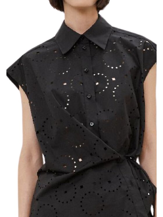 MeiMeiJ MeiMeiJ Camicia m5ea06-nero Nero Regular Fit