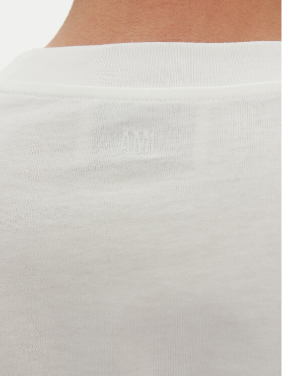 AMI PARIS AMI PARIS Longsleeve BFUTS235.724 Білий Regular Fit