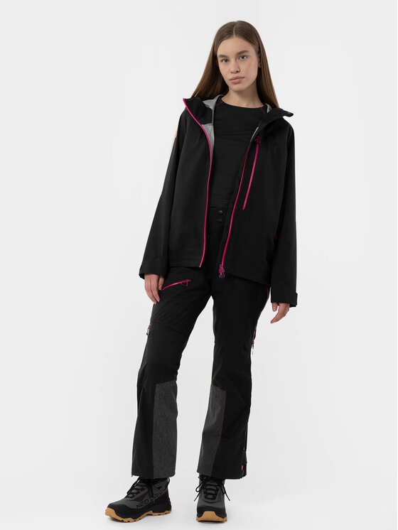 4F 4F Kurtka narciarska H4Z22KUDN009-22S Czarny Regular Fit