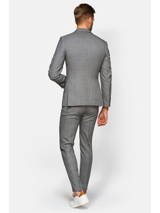 Lancerto Lancerto Garnitur 2 Szary Regular Fit