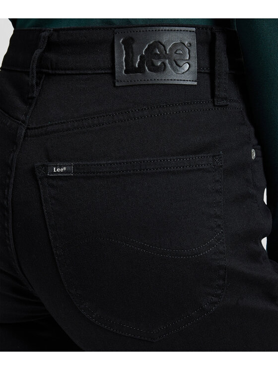 Lee Lee Jeansy 112387557 Czarny Straight Leg
