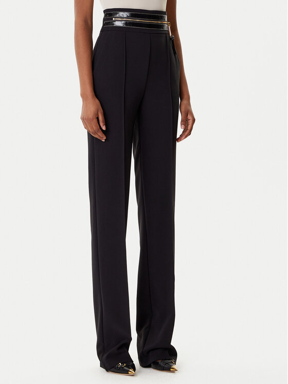 Elisabetta Franchi Elisabetta Franchi Szövet nadrág PA-113-56E2-V340 Fekete Regular Fit