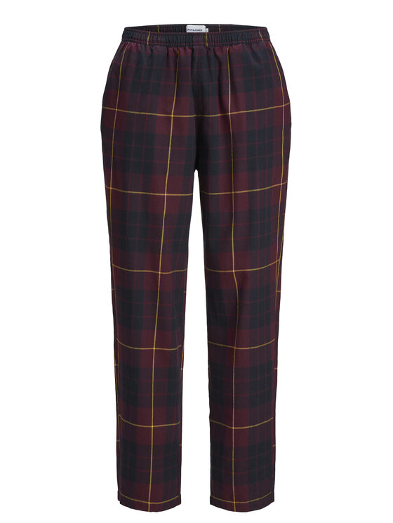 Jack & Jones Jack & Jones Spodnie piżamowe Crimon 12182711 Bordowy Regular Fit