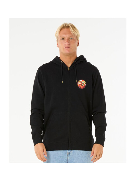 Rip Curl Rip Curl Bluza Wettie Passage Icon Zip Thru Czarny Standard Fit