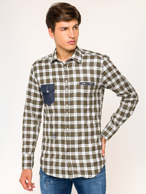 Camicia Squared 1 Multicolore Slim Fit