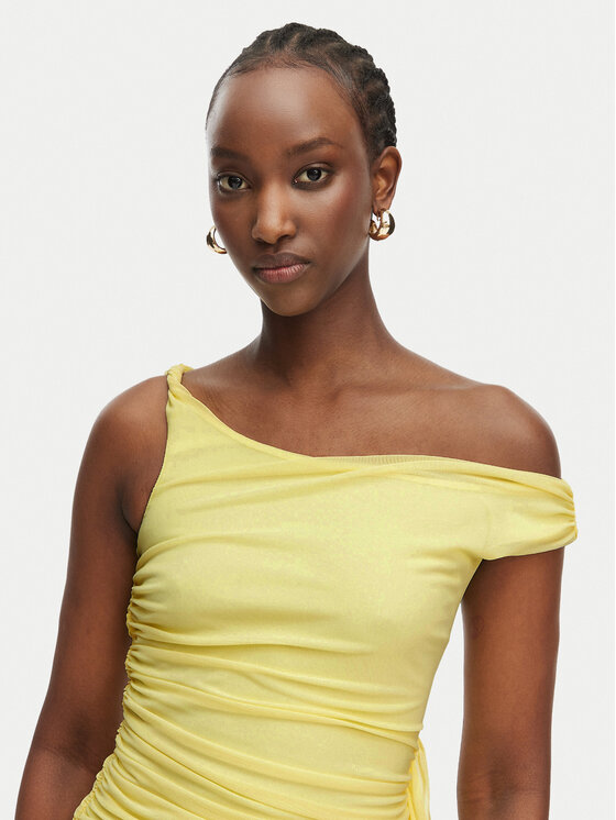 Bardot Bardot Abendkleid Layana 60513DB Gelb Slim Fit