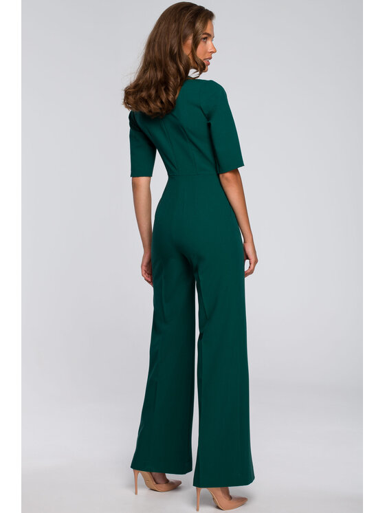 Stylove Stylove Kombinezon S243 Zielony Regular Fit