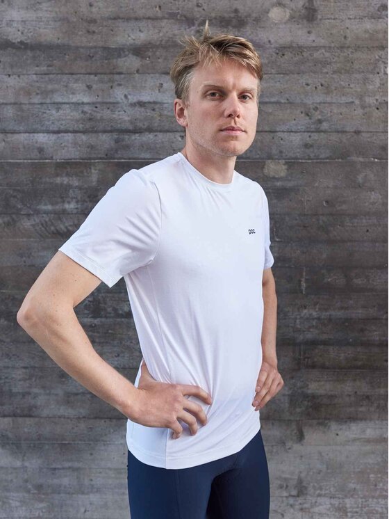 POC POC T-Shirt M's Air Tee Biały Regular Fit