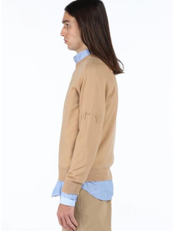N°21 N°21 Maglione 23in1ma0019004-1233 Marrone Regular Fit