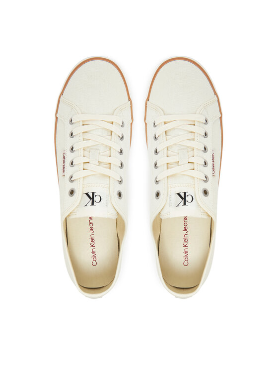 Calvin Klein Jeans Calvin Klein Jeans Πάνινα παπούτσια Ess Vulc Low Mg Cv YM0YM01301 Μπεζ