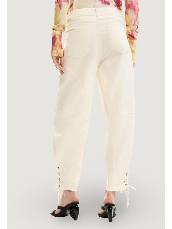Desigual Desigual Chinosy PANT_TROY Beżowy Casual Fit
