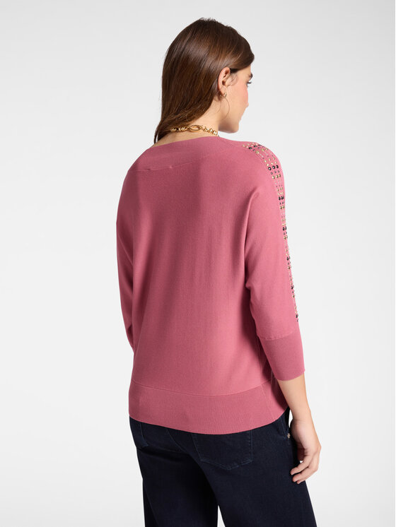 Elena Mirò Elena Mirò Cardigan M462Z000595N019 Rosa Boxy Fit