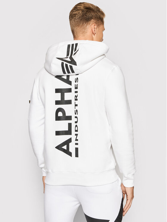 Alpha Industries Alpha Industries Μπλούζα Back Print 178318 Λευκό Regular Fit