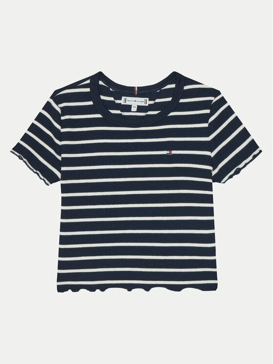 Tommy Hilfiger T-krekls KG0KG08509 M Tumši zils Slim Fit