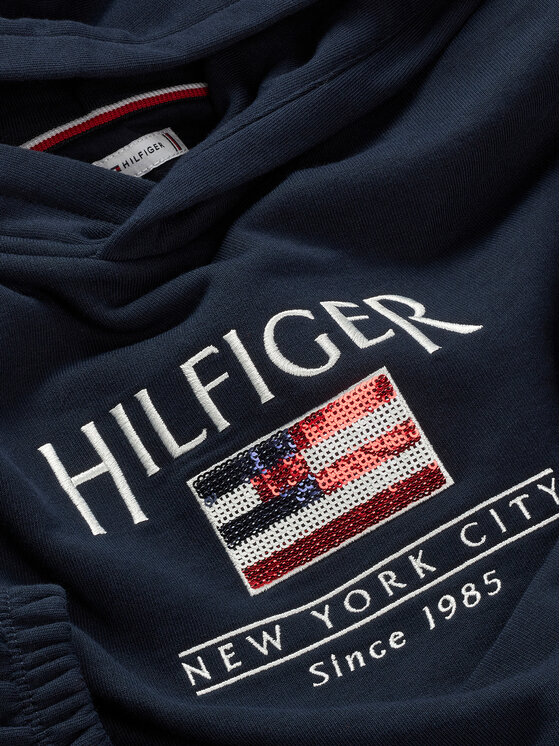 Tommy Hilfiger Tommy Hilfiger Bluză KG0KG08558 S Bleumarin Regular Fit