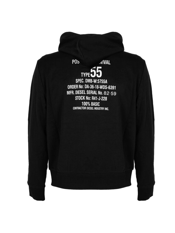 Diesel Diesel Felpa A06500-0HAYT Nero Regular Fit