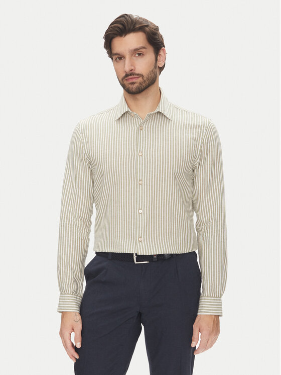 Pierre Cardin Pierre Cardin Srajca C6 41017.0482 Bež Modern Fit