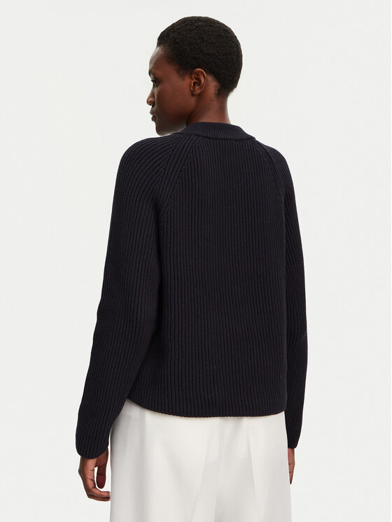 AMI Paris AMI Paris Sweter FKS024.KN0031 Granatowy Regular Fit