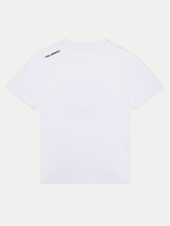 Karl Lagerfeld Kids Karl Lagerfeld Kids Majica Z30235 S Bela Regular Fit
