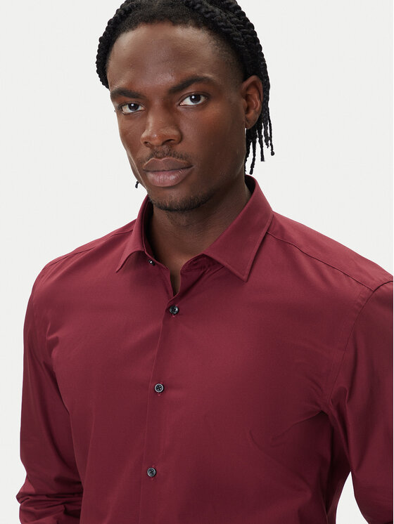 HUGO HUGO Риза Kenno 50289499 Бордо Slim Fit