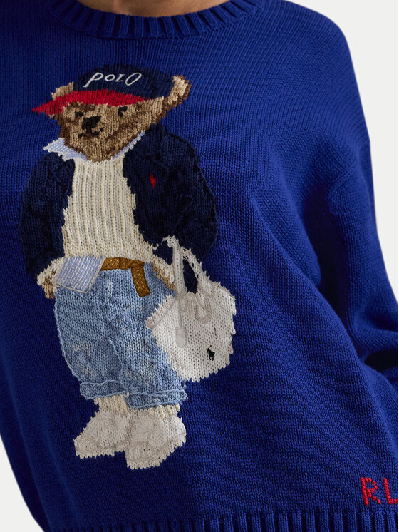 Polo Ralph Lauren Polo Ralph Lauren Пуловер 211A96238001 Син Relaxed Fit