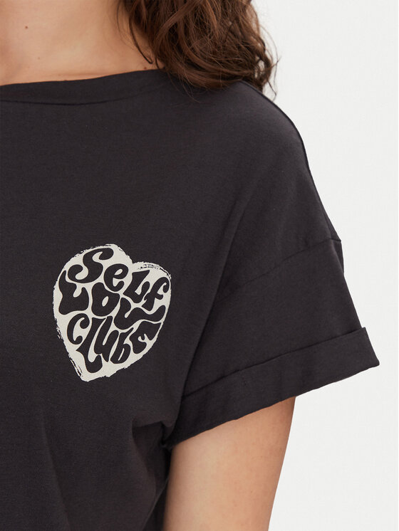 Noisy May Noisy May T-shirt Gaby 27032954 Crna Regular Fit