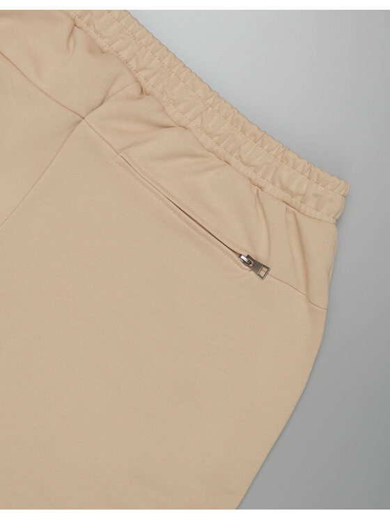 Borgio Borgio Spodnie dresowe bisenti Beżowy Slim Fit